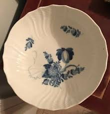 Royal Copenhagen 1968 blue floral braided pedestal compote 10/1528 | eBay