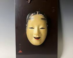 Authentic Japanese Noh Mask Ko-omote – Hand-painted ...