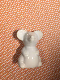 Vtg Anthropomorphic White Ceramic Mouse Figurine Ceramic ...