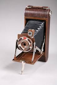 Sold at Auction: Walter Dorwin Teague, ART DECO CAMERA AND BOX. Designed by Walter Dorwin Teague (1883-1960) and manufactured by Kodak. Metal and leather cased camera in a...