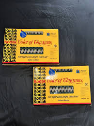 VTG LOT/2 Kodak Color of Christmas Lights 100 Multicolor ...
