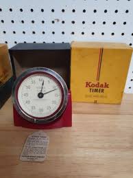 Vintage Eastman Kodak Red 60 Minute Darkroom Photo Timer ORIGINAL BOX AND TAG | eBay