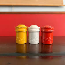 Vintage Kodak Film Canister Trio: Matching Solid Colors ...
