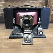 Kodak No. 3A Folding Brownie Camera, red bellows, brass lens ...