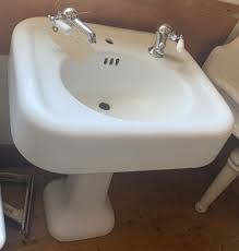 1927 Kohler Refinished Cast Iron Pedestal Sink – DEA ...