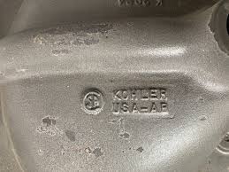 Vtg 21x19 Cast Iron Black Self Rimming Kohler Drop In Bathroom Sink 331-23E | eBay