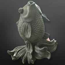 Fish Sculpture Dark Green | eBay