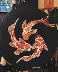 Koi Fish ~ in progress thanks for looking #paint #painting #art ...