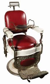 Theo A Kochs Co. Round Seat Barber Chair.