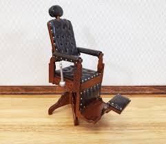 Miniature Barber Chair Old Fashioned Victorian Style for 1:12 ...