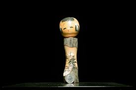Japanese Wooden Doll Vintage Ornament KOKESHI Antique ...
