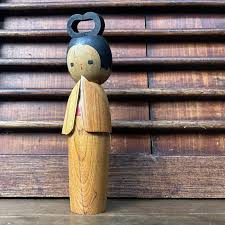 Vintage Wooden Sosaku Kokeshi Doll by Ryoichi Funayama ...