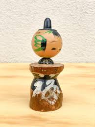 Japanese Hand Painted Wooden Figurine - Etsy