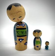 Vintage Japanese Kokeshi Dolls | Wooden Folk Art | Doll ...