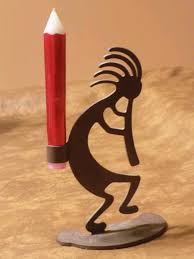 Native American Kokopelli Candle Holder W Candle Included | eBay