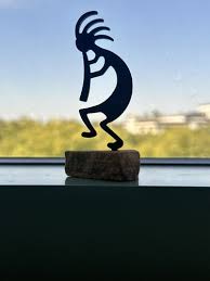 KOKOPELLI Lazart Enameled Metal Art Figurine Southwest on ...