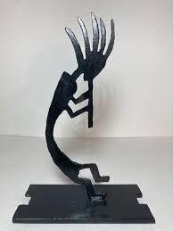 KOKOPELLI Metal Cut Steel Figure Art Table Decor Sculpture ...