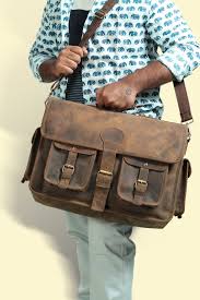 Handmade Leather Laptop Messenger Bag Indiana Jones Satchel ...