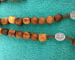 St. Benedict Rosary Made of OLIVE WOOD St Benedict Cross Medal Unique Rosaries - Etsy