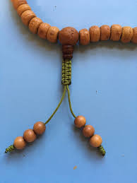 Bodhi Seed Mala Disk Shape Necklace Light Shade Handmade With Adjustable Knot and Sandalwood End Beads - Etsy Australia