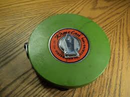 Vintage Komelan 100' / 30M Fiberglass Measure Tape Tool 6-1 ...