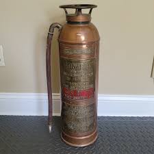 Antique Brass and Copper Kontrol Fire Extinguisher - Etsy