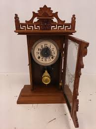 Eight Day Half Hour Strike Mantle Clock Beautiful Design Antique – Enlightened Treasure