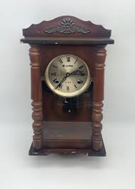 ANTIQUE RARE VINTAGE CARILLON 31 DAY CHIMING WOODEN WALL CLOCK | eBay