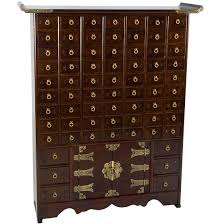 Oriental Furniture Korean Antique Style 63-Drawer Apothecary ...