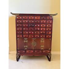 1970s Vintage Korean Apothecary Cabinet by Furniture ...