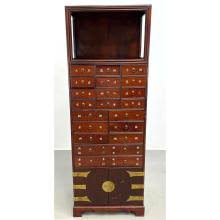 Sold at Auction: TALL MULTI DRAWER ASIAN CABINET ...