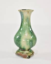 Antique Chinese Green & White Ceramic / Pottery Vase, 19th c | eBay