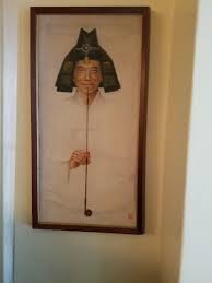 Vintage Man with Pipe on Silk | eBay