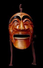 Vintage Korean Decorative Smiling Hahoe Mask Carved Light Wood With Movable Chin | eBay