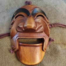Korean Wooden Mask | eBay