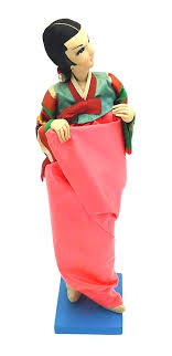 Vintage Korean Doll Silk Clothing Geisha Doll 15 3/4" Tall ...