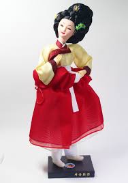Korean Traditional Costume Hanbok Doll Hwang Jin Yi K Drama ...