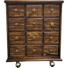 Vintage Apothecary Drugstore Chest or Nightstand. For Sale ...