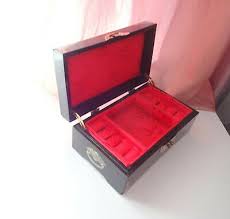 Rare Antique Vtg Chinese Lacquer Mother of Pearls Inlay Vanity Jewelry Wood Box | eBay