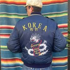 Vintage 1976-1977 Korea Sukajan Souvenir Bomber... | Depop