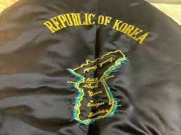 Korea Coat Jacket Bomber Embroidered, Republic of Korea ...