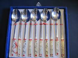 Stainless/enamel? Korea 27 - 8" teaspoon and chopstick set ...