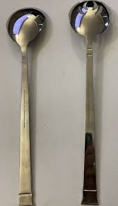 Vintage HERITAGE MINT Serving Spoon and Fork Salad Set 12.5 ...