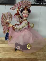 Vintage Beautiful Korean Oriental Asian Dolls Fan Dancers ...