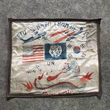 Korean War RETURNED FROM HELL Blood Chit Silk ...