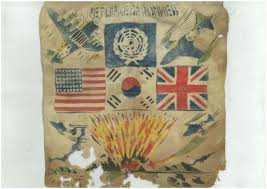 Korean War RETURNED FROM HELL Blood Chit Silk Hankerchief ...