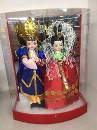 Korean Asian Wedding Ceremony Dolls Traditional Costume ...