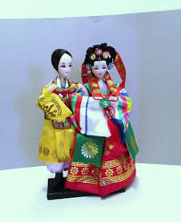 Vintage Korean Wedding Dolls: Traditional Ceremonial Attire ...