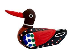 Vintage Folk Art Duck ~ Unique Japanese Duck Sculpture ...