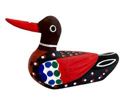 Buy Vintage Folk Art Duck ~ Unique Japanese Duck Sculpture ...